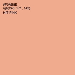 #F0AB8E - Hit Pink Color Image